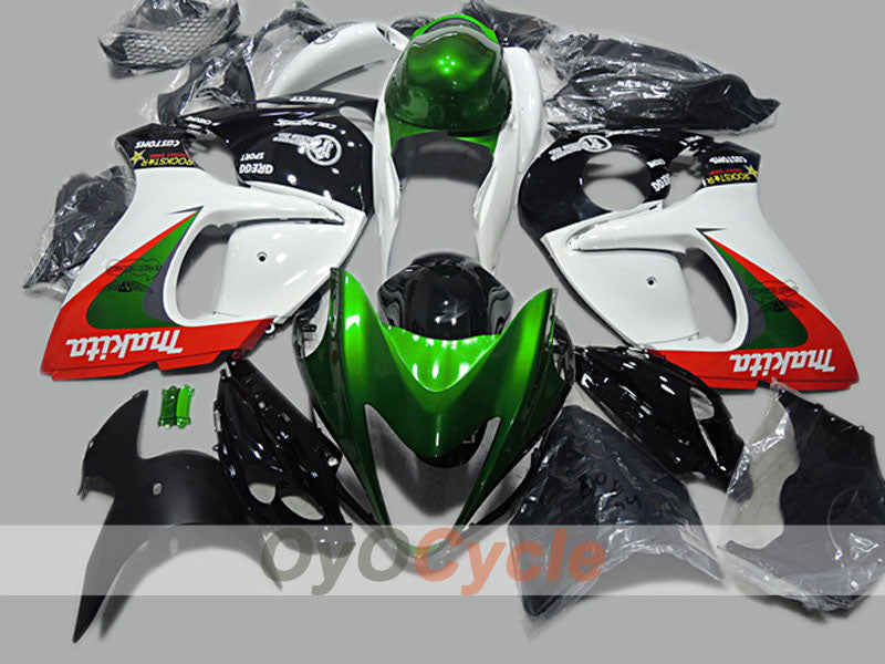 Kit de carénage à injection pour GSXR1300 Hayabusa 08-20 - Vert, Blanc, Noir - Autres #OYO87904715 Image principale du produit