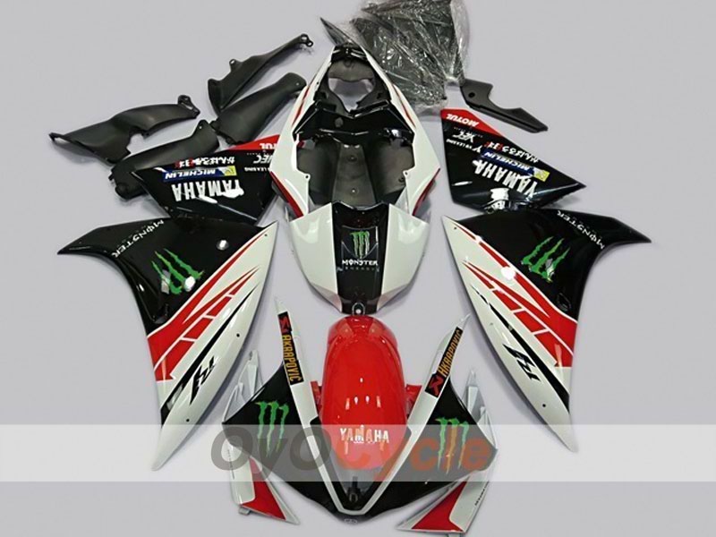 Kit de carénages à injection pour YZF-R1 12-14 - Rouge, Blanc, Noir - Autres #OYO87904726