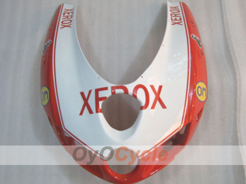 Kit de carénage à injection pour Ducati 749 05-06 - Rouge, Blanc - Xerox #OYO87902163