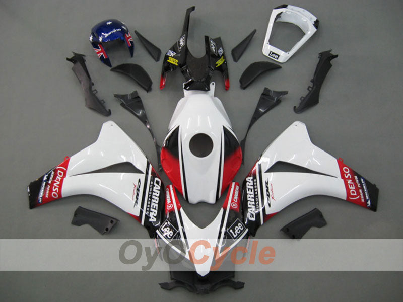Kit de carénage injecté pour CBR1000RR 08-11 - Blanc, Noir - Eurobet, Lee #OYO87900698