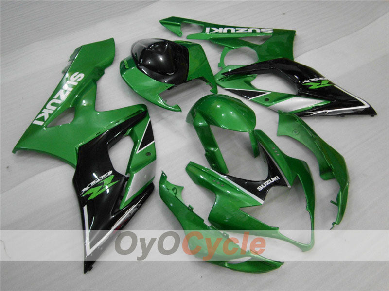Kit de carénage à injection pour GSX R1000 05-06 - Vert, Noir - Style d’origine #OYO87901983