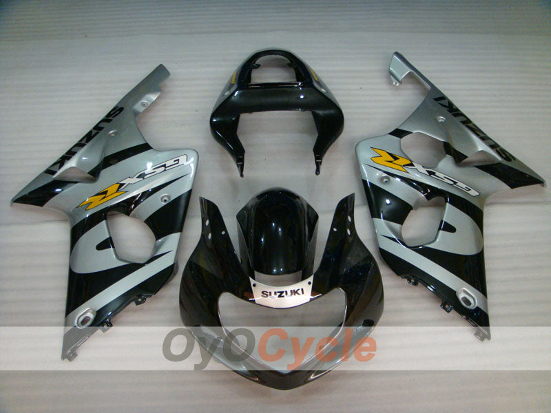 Kit de carénage à injection pour GSX R1000 00-02 - Noir, argent - Style d'origine #OYO87901772