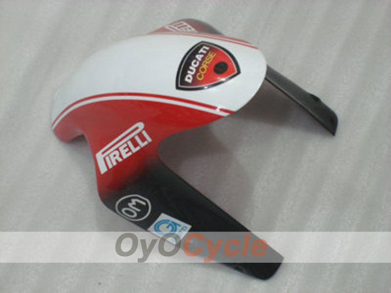Kit de carénage injecté pour Ducati 1098 07-09 - Rouge, blanc - Xerox #OYO87902220
