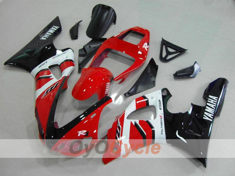 Kit de carénages moulés par injection pour YZF-R1 98-99 - Rouge, noir - Style d'origine #OYO87900749