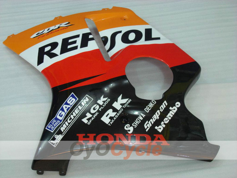 Kit de carénages à injection pour CBR1100XX 96-07 - Rouge, noir - Repsol #OYO87902816