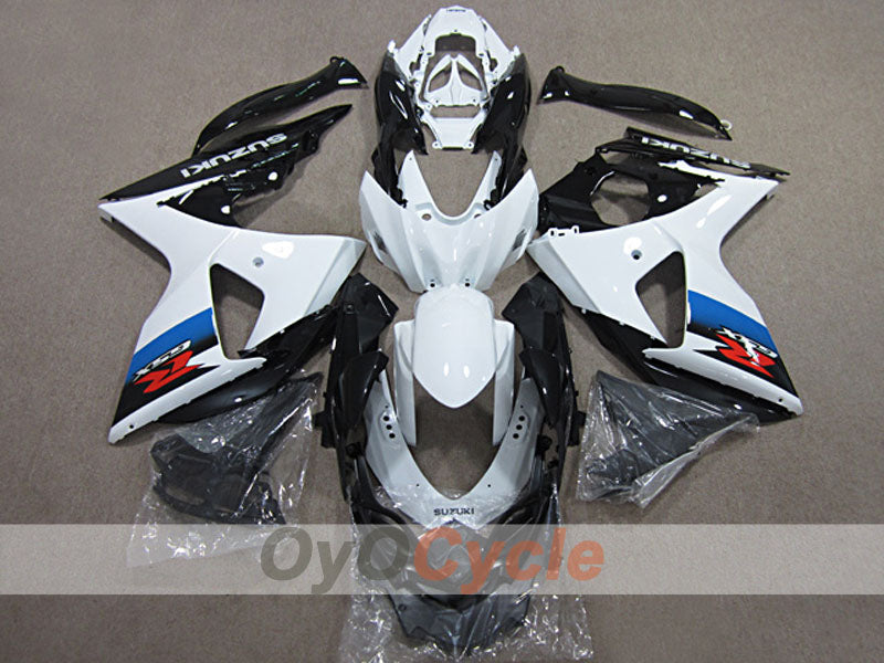 Kit de carénage à injection pour GSX R1000 09-16 - Blanc, Noir - Style usine #OYO87904701