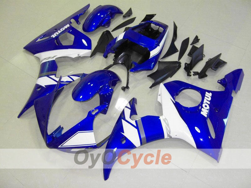 Kit de carénage à injection pour YZF-R6 05 - Bleu, Blanc - Style d'usine #OYO87902639