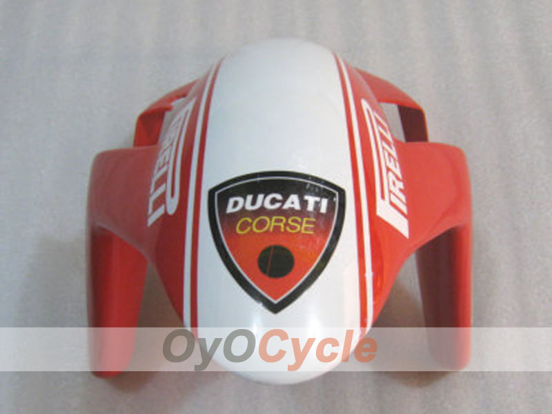 Kit de carénage à injection pour Ducati 749 05-06 - Rouge, Blanc - Xerox #OYO87902163