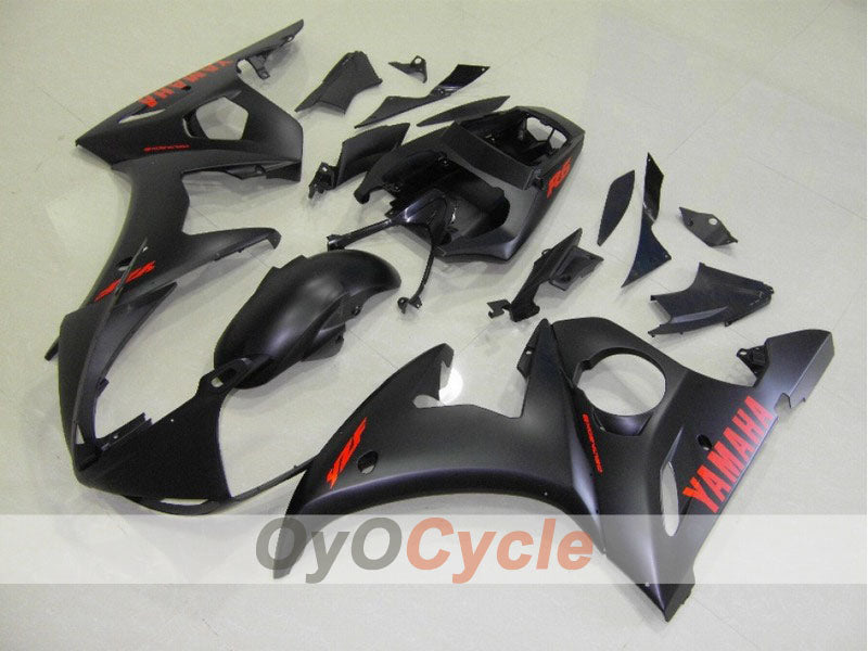 Kit de carénage à injection pour YZF-R6 03-04 - Noir, Mat - Style usine #OYO87900917