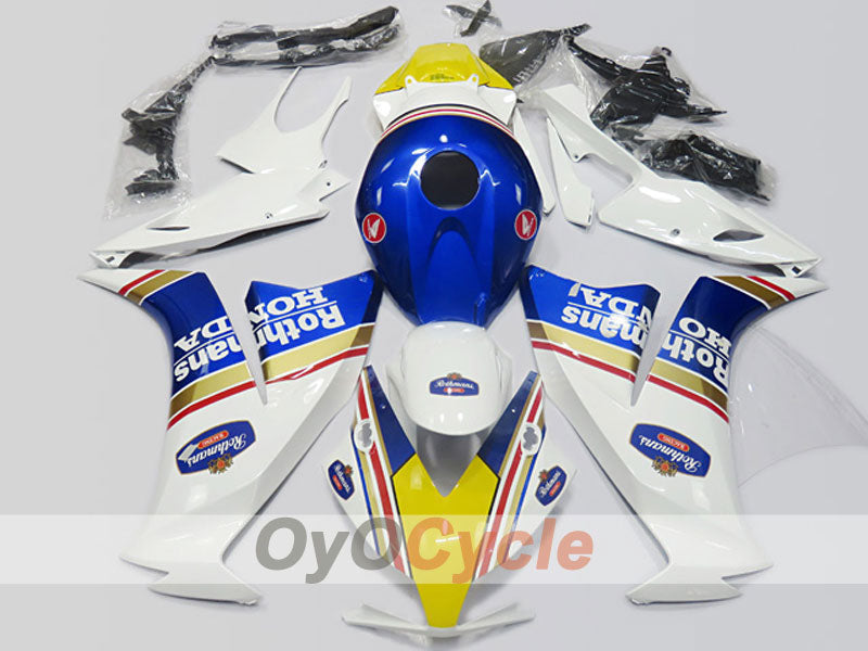 Kit de carénage à injection pour CBR1000RR 12-16 - Jaune, Bleu, Blanc - Rothmans #OYO87904693