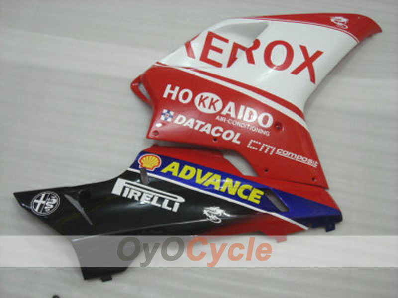 Kit de carénage injecté pour Ducati 1098 07-09 - Rouge, blanc - Xerox #OYO87902220