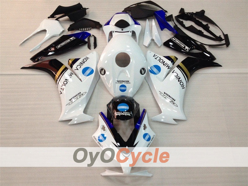 Kit de carénage injecté pour CBR1000RR 12-16 - Blanc, noir - Konica Minolta #OYO87900731 Image principale du produit