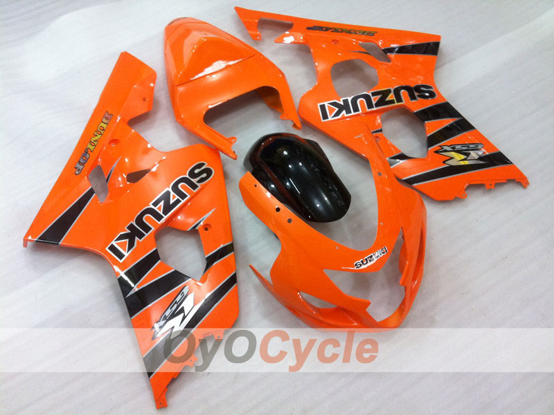 Kit de carénage à injection pour GSXR600 04-05 - Orange, Noir - Style usine #OYO87901207
