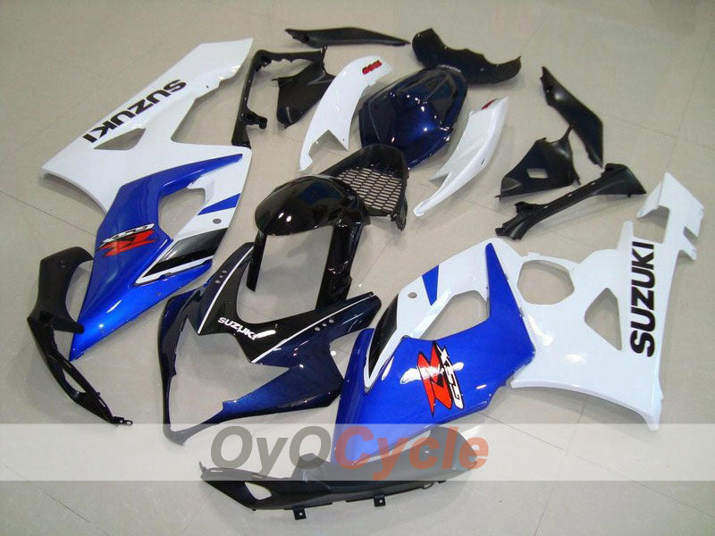Kit de carénages injectés pour GSX R1000 05-06 - Blanc, noir - Style usine #OYO87902003 Image principale du produit