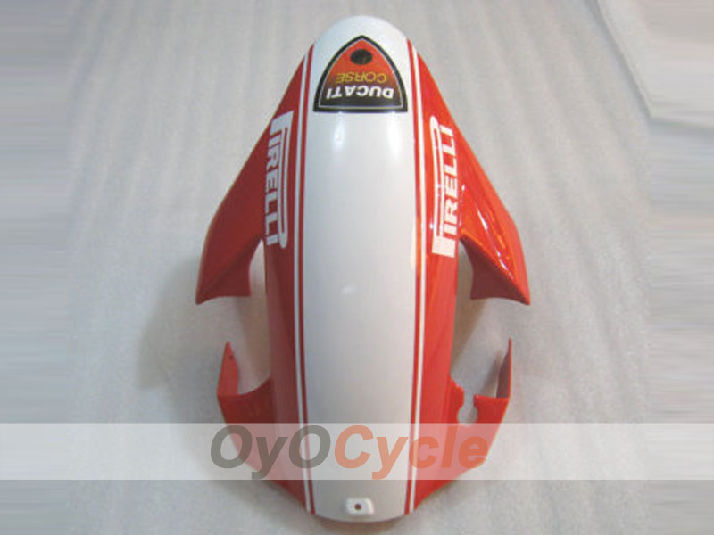 Kit de carénage à injection pour Ducati 749 05-06 - Rouge, Blanc - Xerox #OYO87902163
