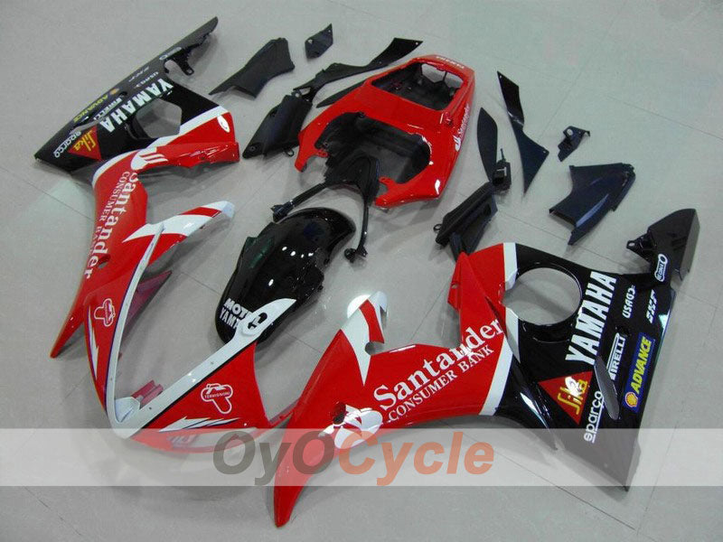 Kit de carénage injecté pour YZF-R6 03-04 - Rouge, Noir - Santander #OYO87900925 Image principale du produit