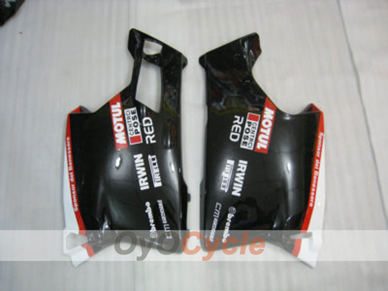 Kit de carénage à injection pour Ducati 749 05-06 - Blanc, Noir - Sterilgarda #OYO87902160