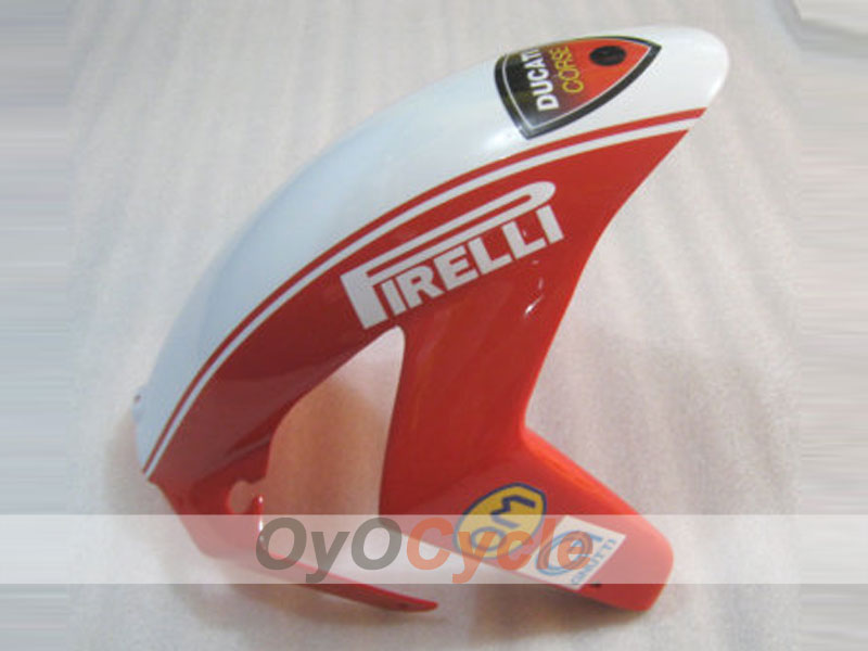 Kit de carénage à injection pour Ducati 749 05-06 - Rouge, Blanc - Xerox #OYO87902163