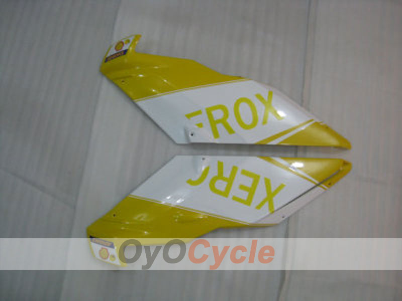 Kit de carénage à injection pour Ducati 749 05-06 - Jaune, Blanc - Xerox #OYO87902164