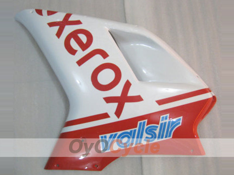 Kit de carénage injecté pour Ducati 848 08-13 - Rouge, blanc - Xerox #OYO87902216