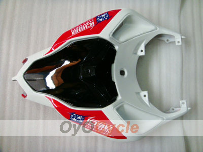 Kit de carénage à injection pour Ducati 1198 09-11 - Rouge, Blanc - Style d'usine #OYO87902339