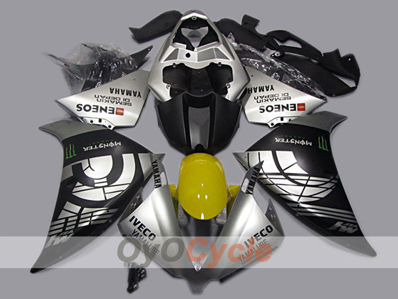 Kit de carénage injecté pour YZF-R1 12-14 - Noir, Gris, Mat - Autres #OYO87904730
