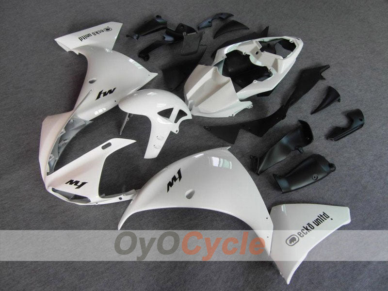 Kit de carénage à injection pour YZF-R1 09-11 - Blanc, noir - Style d'usine #OYO87900894