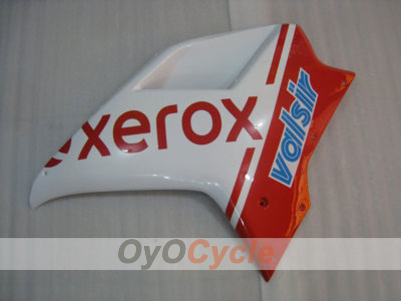 Kit de carénage injecté pour Ducati 848 08-13 - Rouge, blanc - Xerox #OYO87902216