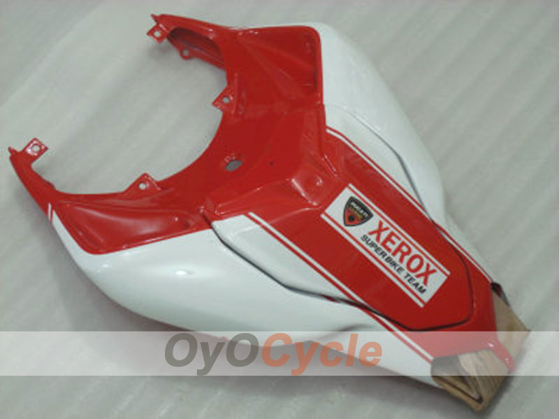 Kit de carénage injecté pour Ducati 1098 07-09 - Rouge, blanc - Xerox #OYO87902220