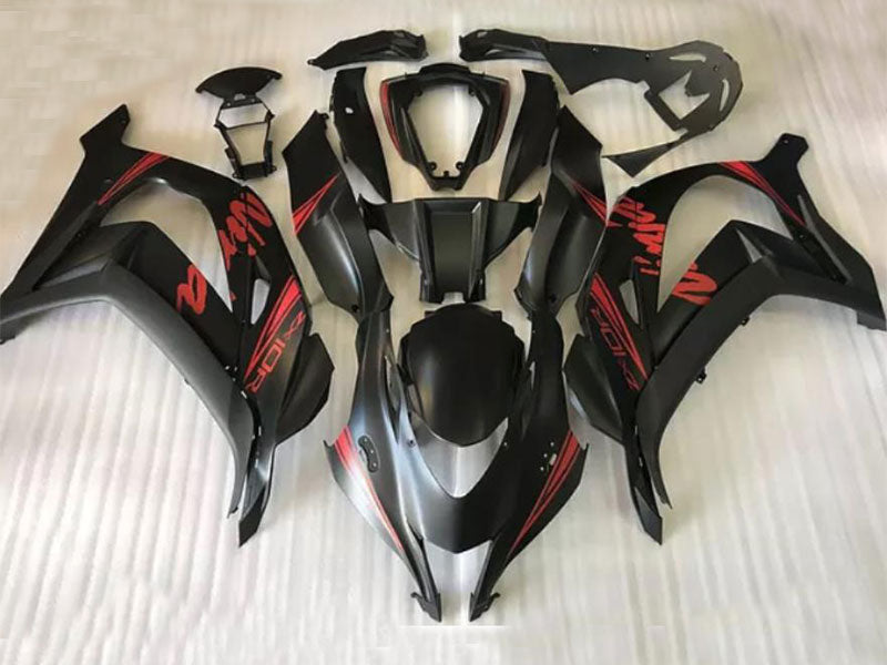 Kit de carénages moulés par injection pour NINJA ZX-10R 16-20 - Rouge, noir mat - Autre style #OYO87914616 Image principale du produit