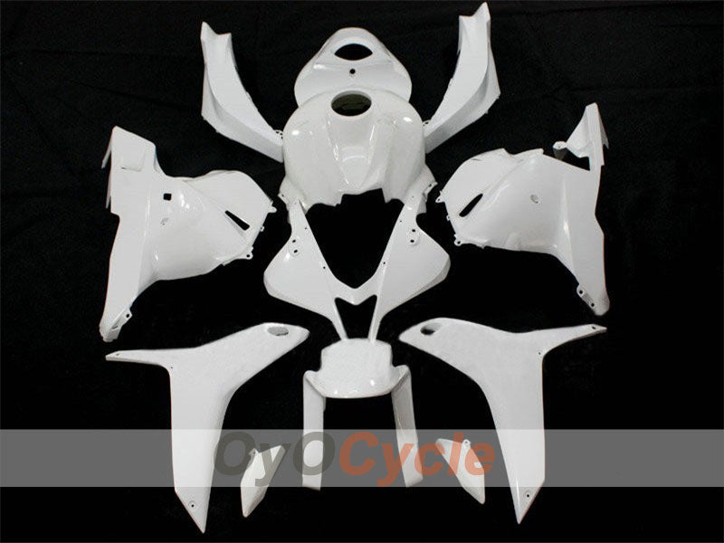 Kit de carénages injectés non peints pour CBR600RR 09-12 - Blanc - Style d’origine #OYO87902489