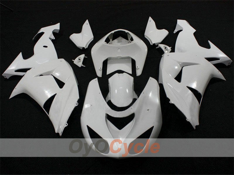Kit de carénage injecté non peint pour NINJA ZX-10R 06-07 - blanc - style usine #OYO87902469 Image principale du produit