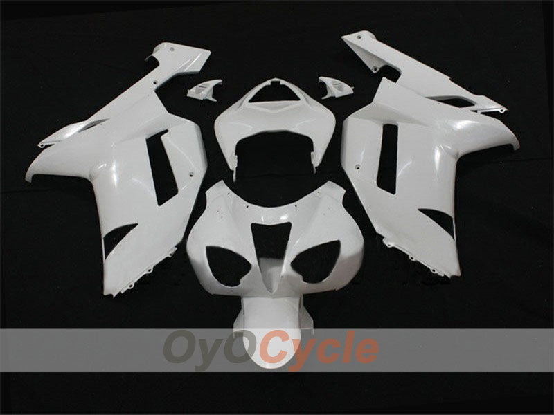 Kit de carénage injecté non peint pour NINJA ZX-6R 07-08 - blanc - style usine #OYO87902472 Image principale du produit