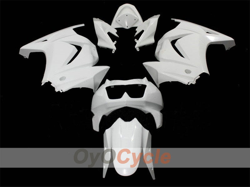 Kit de carénage injecté non peint pour NINJA EX250 08-12 - blanc - style usine #OYO87902474 Image principale du produit