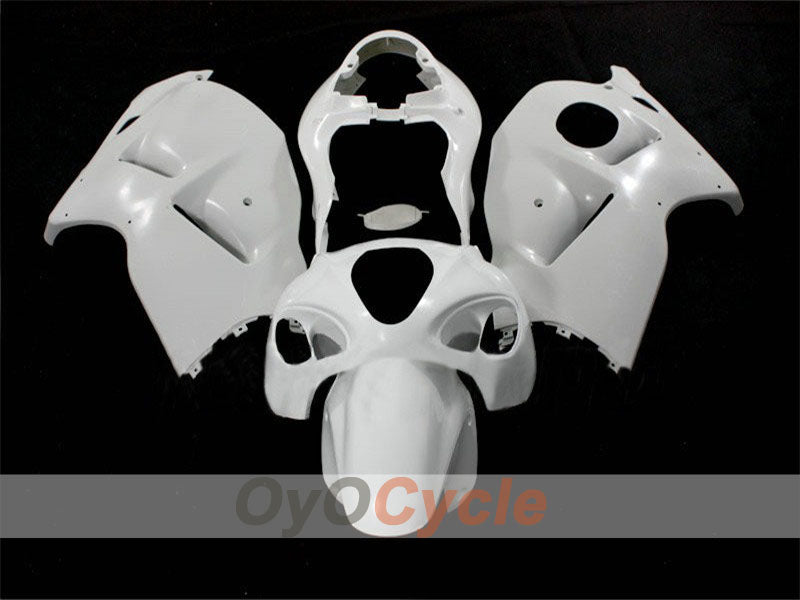 Kit de carénages injectés non peints pour GSXR1300 Hayabusa 99-07 - Blanc - Style d’origine #OYO87902492