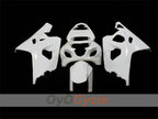 Kit de carénages injectés non peints pour GSXR600 04-05 - Blanc - Style d'origine #OYO87902479