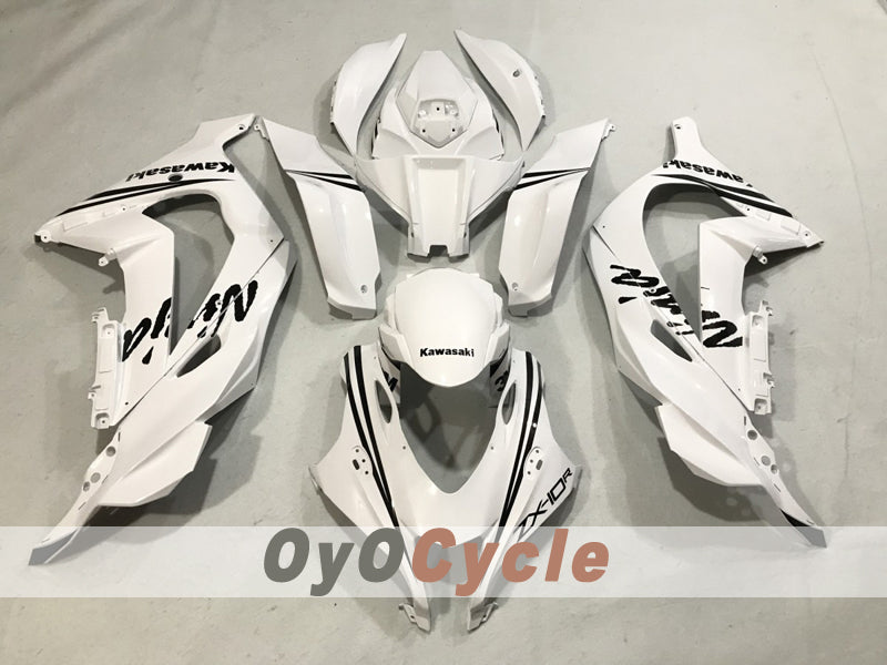 Kit de carénage à injection pour NINJA ZX-10R 16-20 - Blanc - Style d'origine #OYO87914606