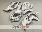 Kit de carénage à injection pour NINJA ZX-10R 16-20 - Blanc - Style d'origine #OYO87914606