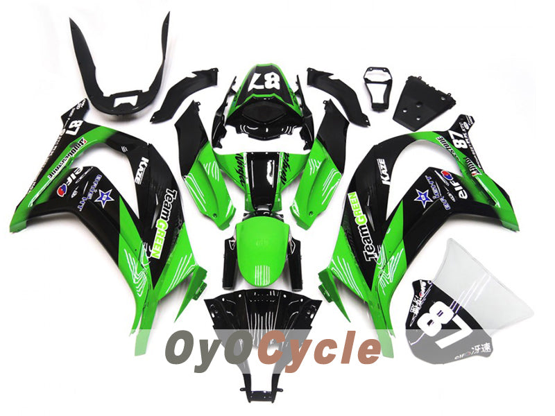 Kit de carénages moulés par injection pour NINJA ZX-10R 16-20 - Vert, noir - Style usine #OYO87914609 Image principale du produit