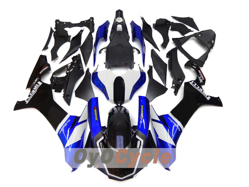 Kit de carénage injecté pour YZF-R1 15-19 - Bleu, Blanc, Noir - Style d'usine #OYO87914646