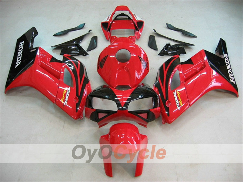 Kit de carénage injecté pour CBR1000RR 04-05 - Rouge, noir - Style usine #OYO87900518 Image principale du produit