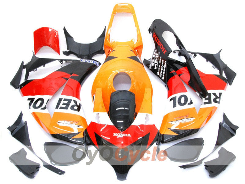 Kit de carénage injecté pour CBR1000RR 08-11 - Orange, Noir - Repsol #OYO87900720