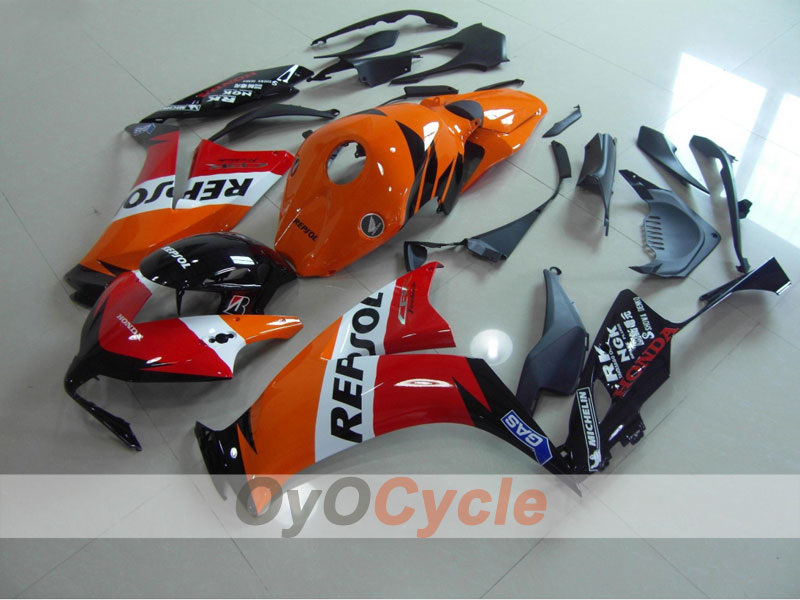 Kit de carénage à injection pour CBR1000RR 12-16 - Orange, Noir - MICHELIN, Repsol #OYO87902791
