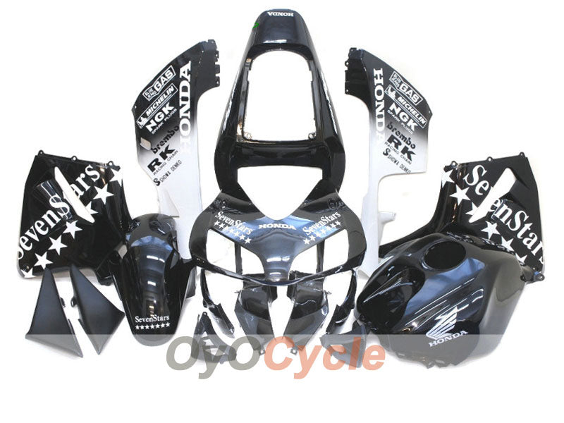 Kit de carénage injecté pour CBR600RR 03-04 - Blanc, noir - SevenStars #OYO87902545