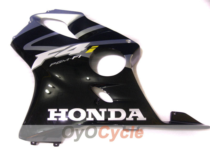 Kit de carénage à injection pour CBR600F4i 04-07 - Noir, Argent - Style usine #OYO87900205