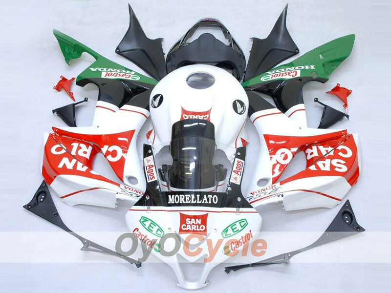 Kit de carénage à injection pour CBR600RR 07-08 - Rouge, Blanc - San Carlo #OYO87900435 Image principale du produit