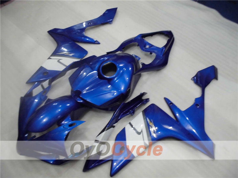 Kit de carénage injecté pour YZF-R1 07-08 - Bleu, Blanc - Style d’origine #OYO87900865