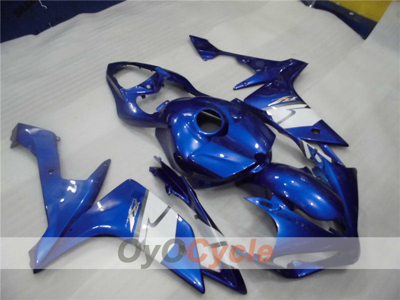 Kit de carénage injecté pour YZF-R1 07-08 - Bleu, Blanc - Style d’origine #OYO87900865