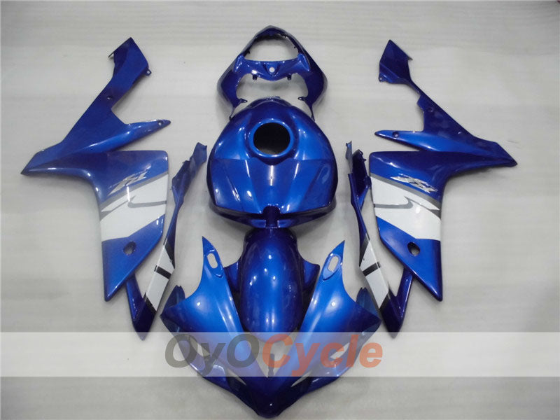 Kit de carénage injecté pour YZF-R1 07-08 - Bleu, Blanc - Style d’origine #OYO87900865