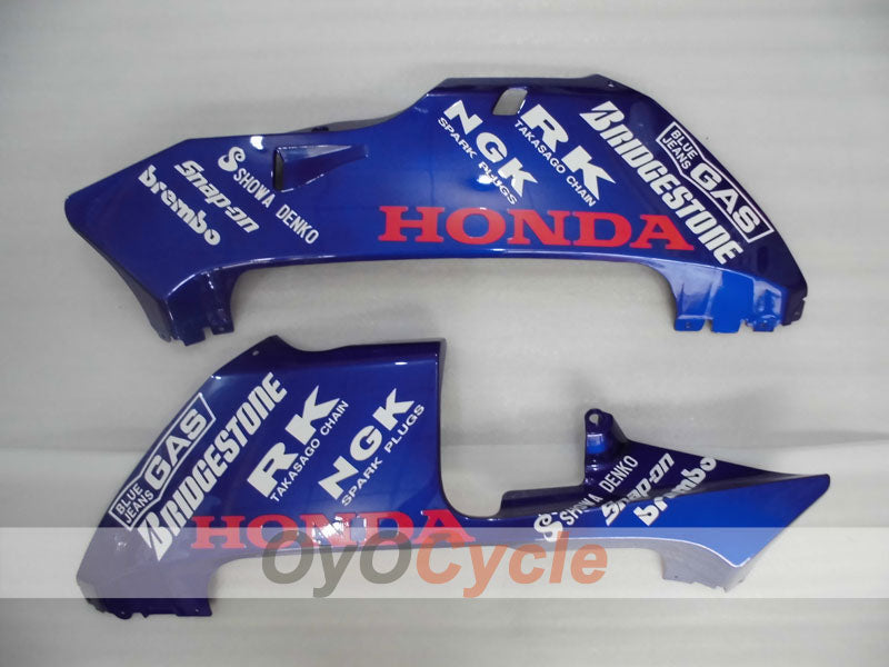 Kit de carénage à injection pour CBR600RR 03-04 - Bleu, Blanc - Style d'origine #OYO87902560